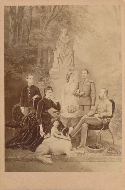 Francisco José I e Isabel de Austria y su familia imperial (ilustración) de L. T. Neumann