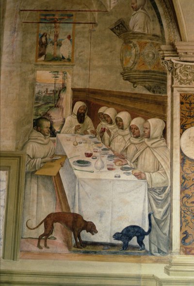 La vida de San Benito (detalle) de L. and Sodoma, G. Signorelli