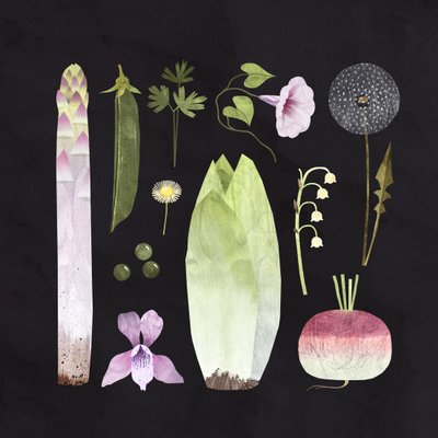 Veggies and Blooms, 2023 (digital) de Léa Le Pivert