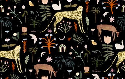 Patrón Wild Garden, 2018 de Léa Le Pivert
