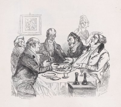 Elogio del pollo de Las obras completas de Béranger, 1836 de Lacoste