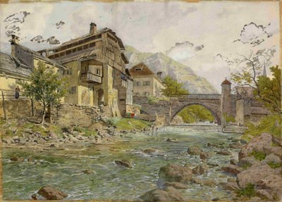 Vista de Tržič y Tržiška Bistrica de Ladislav Benesch