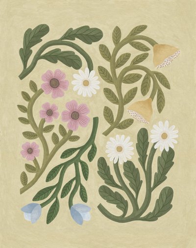 Folksy Florals, 2022 (digital) de Lady Ann de Borja