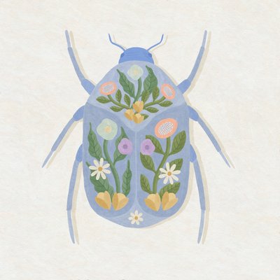 Primavera Florece Escarabajo, 2023 (digital) de Lady Ann de Borja