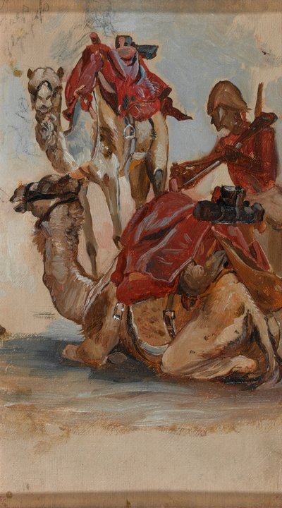 Soldado británico, Cuerpo de Camellos, Egipto, 1ª Guerra de Sudán, circa 1885 de Lady Butler
