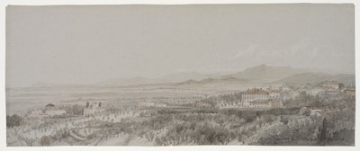 Vista de la Villa Pescatore desde Villa Muti, Piombino de Lady Elizabeth Susan Percy