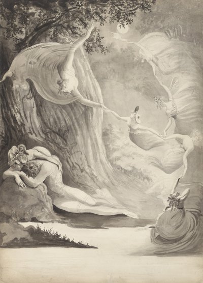 El sueño del pastor, c.1820 de Lady Georgina North