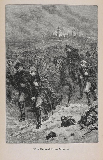 Retirada de Moscú, ilustración de 