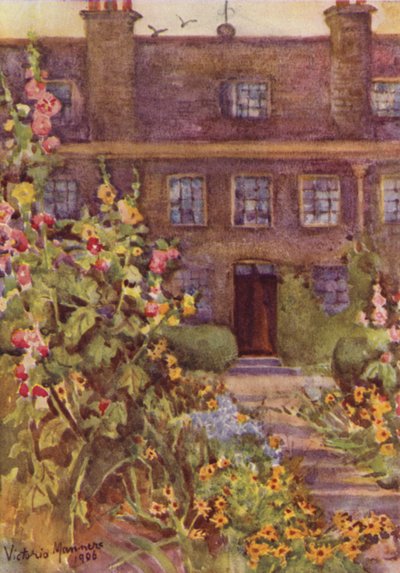 Grey Coat School, Westminster (litografía en color) de Lady Victoria Marjorie Harriet Manners