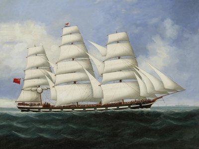 El mercante "Loch Long" a toda vela en alta mar de Lai Fong