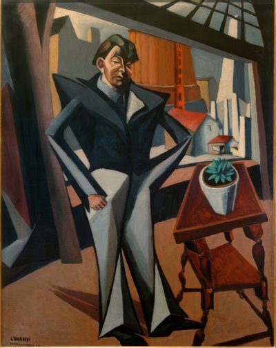 Hombre en la ventana de Lajos Tihanyi