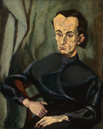 Retrato de Lajos Kassak de Lajos Tihanyi
