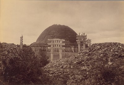 Vista general de Sanchi Tope, distrito de Bhopal de Lala Deen Dayal