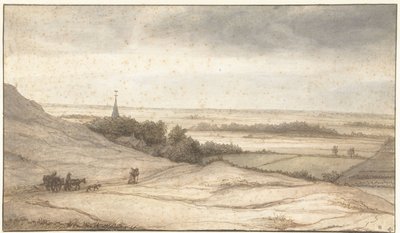 Vista desde las dunas del pueblo de Schoorl de Lambert Doomer