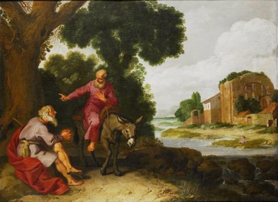 El profeta de Betel se encuentra con el hombre de Dios de Judá de Lambert Jacobsz