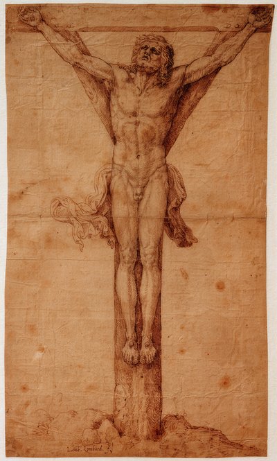 Cristo en la cruz de Lambert Lombard