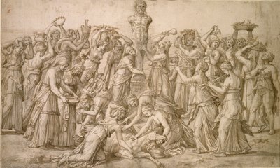 Sacrificio a Príapo, 1540 de Lambert Lombard