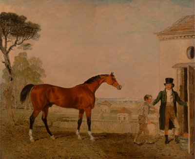Sultán" en la yeguada del marqués de Exeter, Burghley House de Lambert Marshall