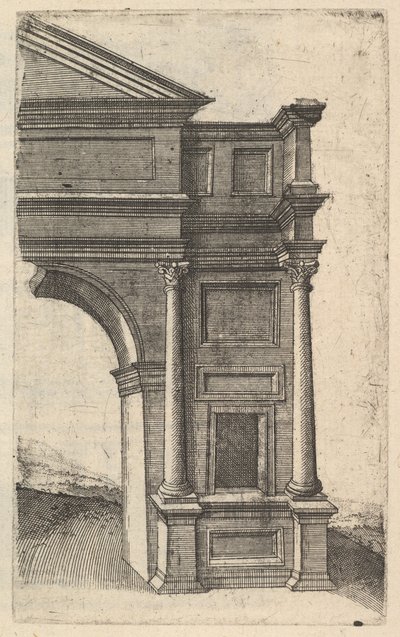 Mitad de un arco [Porta Antonae] de la serie 