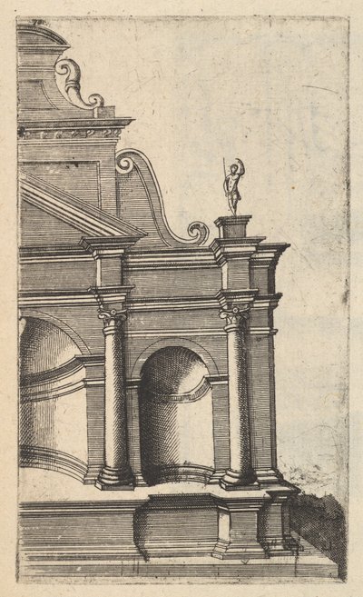 Vista parcial de un monumento [Mercurii Templum] de la serie 