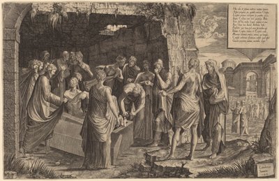 La resurrección de Lázaro de Lambert Suavius