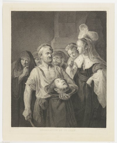 Salomé recibe la cabeza de Juan el Bautista de Lambertus Antonius Claessens