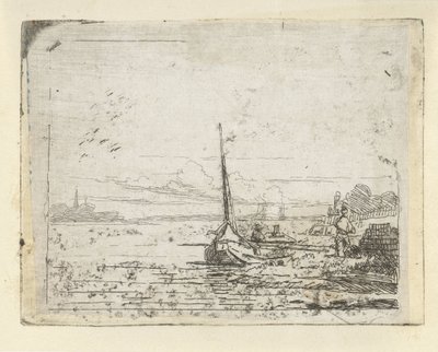 Nave en una orilla de Lambertus  Hardenberg