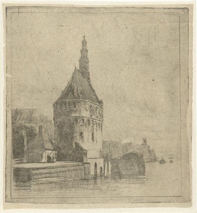 torre sobre el agua de Lambertus  Hardenberg
