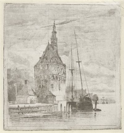 torre sobre el agua de Lambertus  Hardenberg