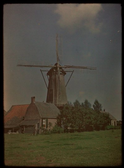 Molino de viento en la aldea Het Klompje (o: De Klomp), Zeist, en Koppeldijk de Lambertus Hendrik van Berk