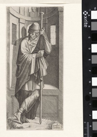 Apóstol Santiago el Mayor Cristo, los Doce Apóstoles y Pablo (título de la serie) de Lambertus Suavius