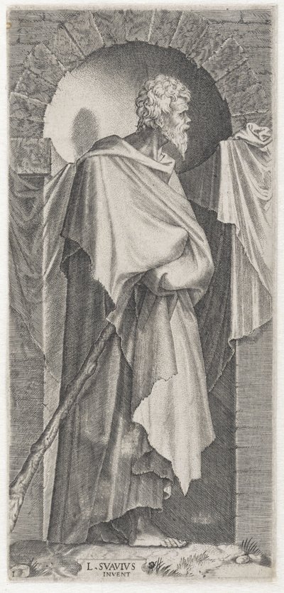 Apóstol Santiago el Menor Cristo, los Doce Apóstoles y Pablo (título de la serie) de Lambertus Suavius
