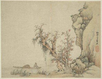 Paisaje al Estilo de los Antiguos Maestros: Songxuezhai Lan Ying de Lan Ying