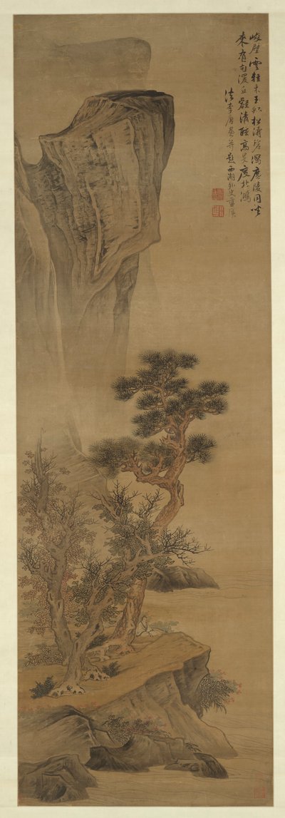 Paisaje al estilo de Li Tang de Lan Ying