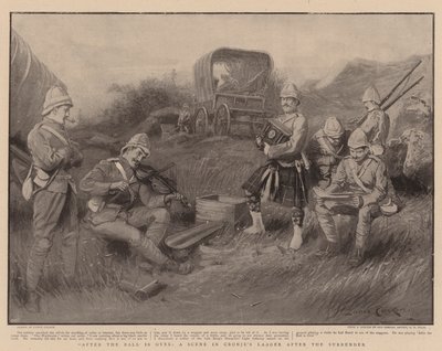 Después del Baile, una Escena en el Campamento de Cronje después de la Rendición de Lance Calkin