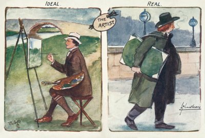 Ideal y real (litografía en color) de Lance Thackeray