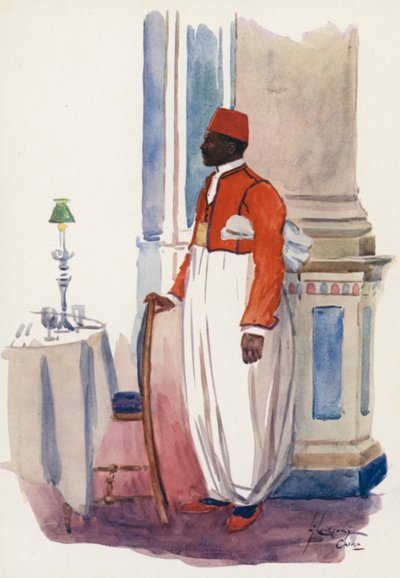 Gente de Egipto: Camarero, Hotel Shepheard