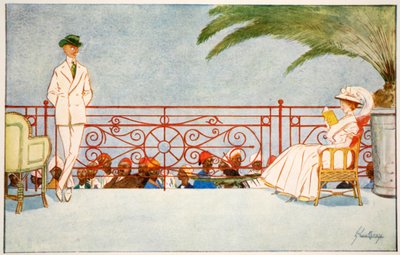 Romeo y Julieta - Escena del balcón en el Hotel Shepheard, El Cairo, de 