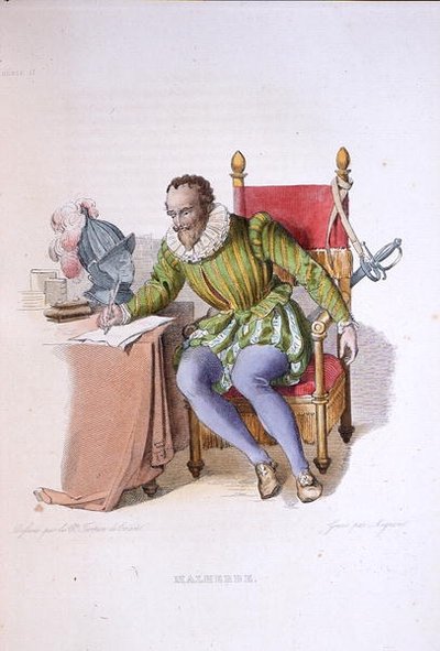 Retrato de François de Malherbe (1555-1628), ilustración de 