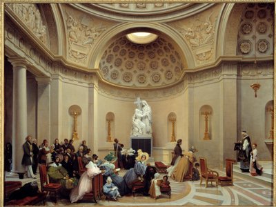 Ceremonia en la capilla de expiación en 1835 (capilla parisina ubicada en el 29, rue Pasquier en el 8º distrito) de Lancelot Théodore Turpin de Crissé de Crissé
