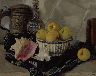 Naturaleza muerta. Concha y manzanas, 1917 de Lanceray