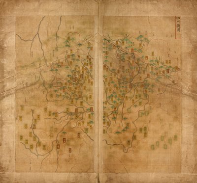 Da Ming yu di tu de Langdon Warner