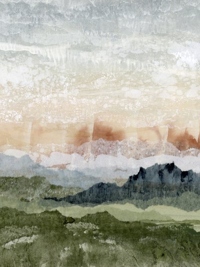 Paisaje montañoso en capas de Lara Eckerman