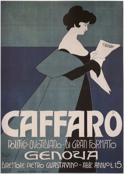 Periódico Caffaro de Génova, 1901 de Laskowski