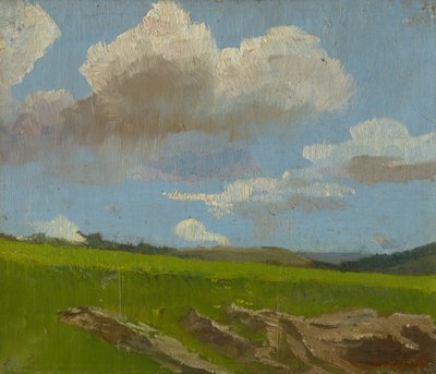 Paisaje con nubes, 1890-1910 de Laszlo Mednyanszky