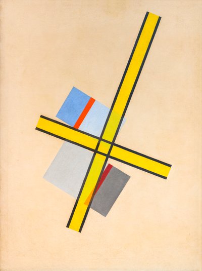 Cruz amarilla Q VII de Laszlo Moholy Nagy