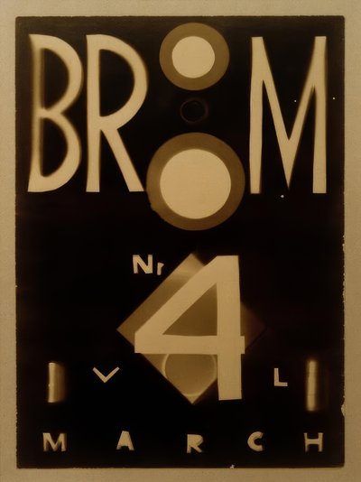 Broom: Una revista internacional de las artes de Laszlo Moholy Nagy