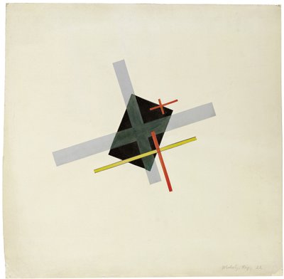 Collage con centro negro, 1922 de Laszlo Moholy Nagy