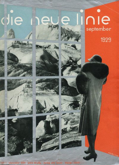 Portada de la revista die neue linie, septiembre de 1929, 1929 de Laszlo Moholy Nagy