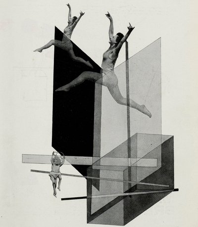 Mecánica humana Varieté. Del escenario en la Bauhaus Die Bühne im Bauhaus, 1925 de Laszlo Moholy Nagy